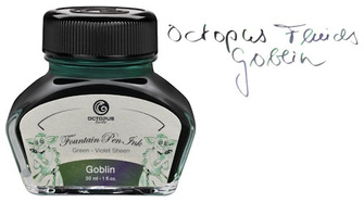 Bouteille d'encre Octopus Fluids, série Sheen Encre Goblin (30ml)