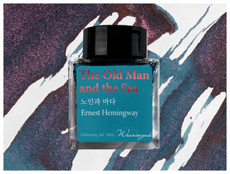 Bouteille d'encre Wearingeul, série World Literature Ink Encre The Old Man and the Sea (30ml)