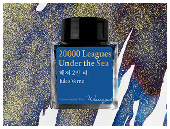 Bouteille d'encre Wearingeul, série World Literature Ink Encre 20000 Leagues Under the Sea (30ml)