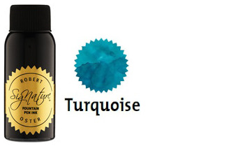 Bouteille d'encre Robert Oster, série Blues & Teals (Turquoise) 50ml 
