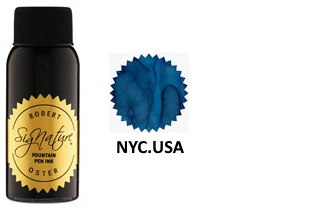 Bouteille d'encre Robert Oster, série Blues & Teals (NYC.USA) 50ml 