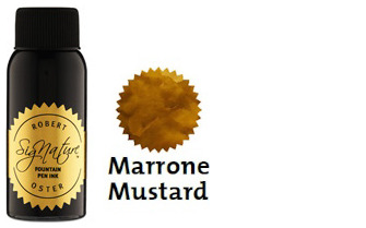 Bouteille d'encre Robert Oster, série Coffees & Browns (Marrone Mustard) 50ml