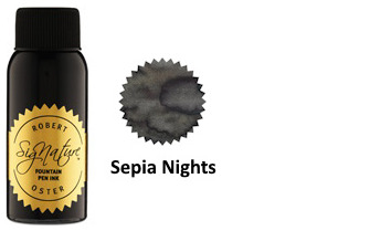 Bouteille d'encre Robert Oster, série Coffees & Browns (Sepia Nights) 50ml