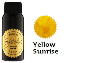 Bouteille d'encre Robert Oster, série Yellows & Golds (Yellow Sunrise) 50ml 