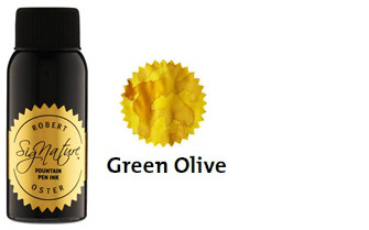 Bouteille d'encre Robert Oster, série Yellows & Golds (Green Olive) 50ml 