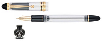 Stylo plume Pilot, série Custom 823 Clear GT (Encre noir)