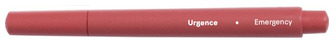 Stylo bille roulante Ciklo, série Couleur Encre rouge (Inscription Urgence sur le baril)