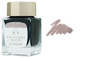 Bouteille d'encre Sailor, série Shikiori Sansui Encre Moka (Kamoshika) - 20ml