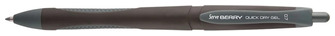 Stylo encre gel rétractable Serve, série Berry Encre noire