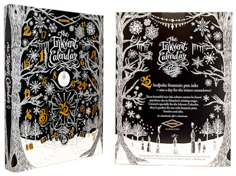 Ensemble de bouteilles d'encre Diamine, série Inkvent Calendar 2024 - Black Edition