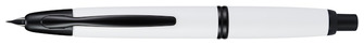 Stylo plume Pilot, série Capless Black Trim Blanc attribut noir