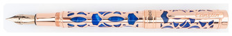 Stylo plume Conklin Pen Co, Serie Endura Deco Crest Bleu/rose gold