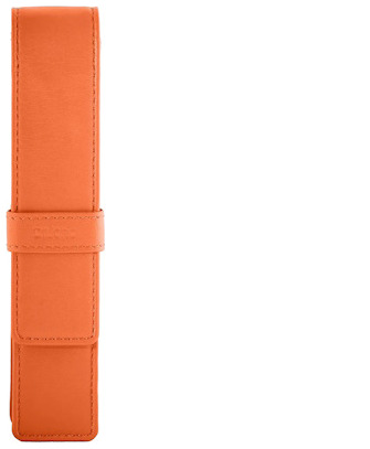 Étui pour stylo DiLoro, série Leather Pen Holder (Single) Orange  