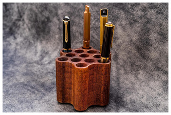 Support à stylo Galen Leather Co., série Accessoires de bureau Bois  