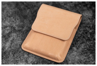 Étui pour stylo Galen Leather Co., série Leather Flap Pen Case (5) Non teint 