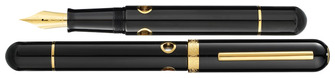 Stylo plume Nahvalur, série Nautilus Cephalopod Noir GT