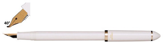 Stylo plume Sailor, série Compass Fude Blanc perle (40°)