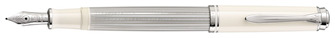 Stylo plume Pelikan, série Souverän 405 Argent-Blanc