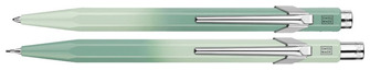 Ensemble stylo bille & porte mine (0.5mm) Caran d'Ache, série Édition Spéciale 849 & 844 Misty Forest Vert