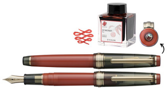 Ensemble stylo plume Sailor, série Édition Limitée Pro Gear Slim Manyo No.3 Gourd