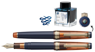 Ensemble stylo plume Sailor, série Édition Limitée Pro Gear Slim Manyo No.3 Persimmon