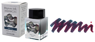Bouteille d'encre Sailor Dipton, série Inks & Dip Pens Encre Dark Cave - 20ml 