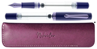Stylo plume Nahvalur, série Original Plus Améthyste (avec étui Galen Leather*)