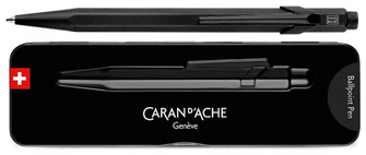 Stylo bille Caran d'Ache, série 849 Black Code - Noir