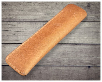 Étui pour stylo Galen Leather Co., série Leather Single Pen Sleeve Ocre Miel Crazy Horse 