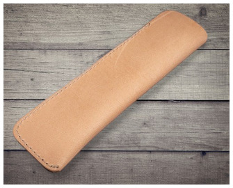 Étui pour stylo Galen Leather Co., série Leather Single Pen Sleeve Non teint 