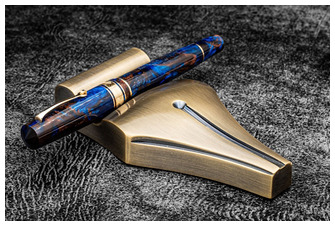 Support à stylo Galen Leather Co., série Accessoires de bureau Laiton antique (The Nib Rest)