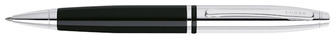 Stylo bille Cross, série Calais Noir/Chrome 