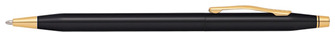 Stylo bille Cross, série Classic Century PVD noir lustré GT