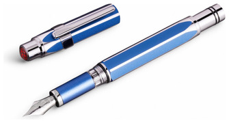 Stylo plume TWSBI, série Precision Bleu Gémeaux (Pointe stub) 