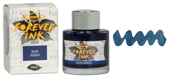 Bouteille d'encre Diamine, série Forever Encre Blue Indigo (50ml) 