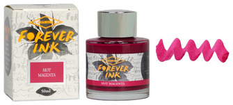 Bouteille d'encre Diamine, série Forever Encre Hot Magenta (50ml) 