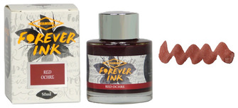 Bouteille d'encre Diamine, série Forever Encre Red Ochre (50ml) 
