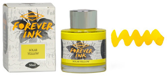 Bouteille d'encre Diamine, série Forever Encre Solar Yellow (50ml) 