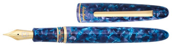 Stylo plume Standard Esterbrook, série Blue Moon Estie - Or (Cartouche / Convertisseur - Pointe Journaler)