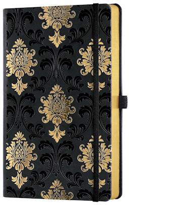 Carnet de notes (A5) Castelli, série Doré - Baroque (Ligné, couverture rigide)