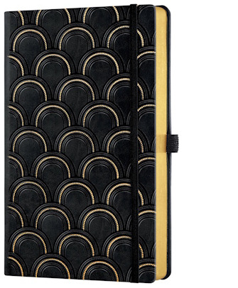 Carnet de notes (A5) Castelli, série Doré - Art Deco (Ligné, couverture rigide)