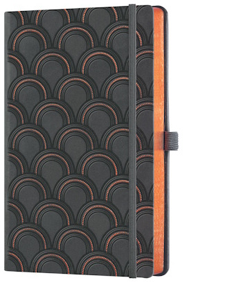 Carnet de notes (A5) Castelli, série Cuivré - Art Deco (Ligné, couverture rigide)
