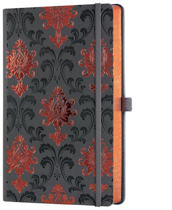 Carnet de notes (A5) Castelli, série Cuivré - Baroque (Ligné, couverture rigide)