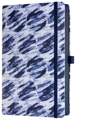 Carnet de notes (A5) Castelli, série Shibori Bulles (Ligné, couverture rigide)