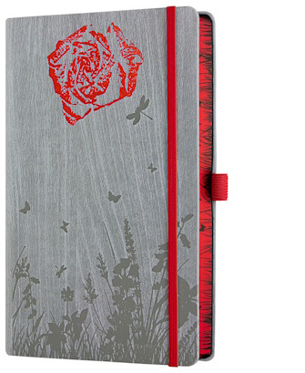 Carnet de notes (A5) Castelli, série Foresta Rose (Ligné, couverture rigide)