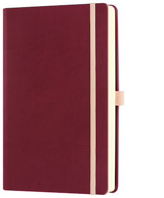Carnet de notes (A5) Castelli, série Aquarela Cerise noire (Ligné, couverture rigide)
