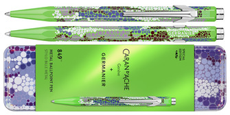 Stylo bille Caran d'Ache, série 849 Germanier Les Fulgureuses SE Vert fluo