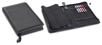 Étui pour stylo Kaweco, série Cuir Noir (pour 40 stylos)