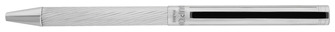 Dupont, S.T. Ballpoint pen, Classique series Diagonal guilloche palladium/Black