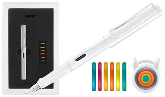 Stylo plume Lamy, série Safari Édition Spéciale Multicolore 2025 Blanc (Sans réservoir)